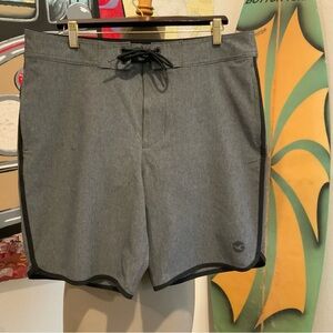 Hollister Black and Gray Mesh Shorts